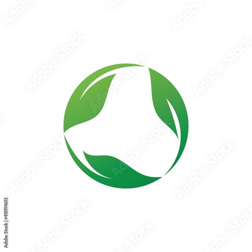 Wallpaper Mural Logos of green Tree leaf ecology Torontodigital.ca