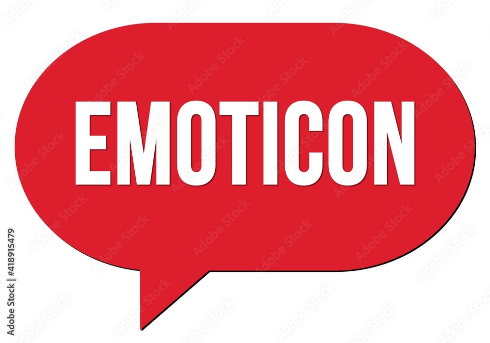 EMOTICON text written in a red speech bubble EMOTICON text written in a red speech bubble