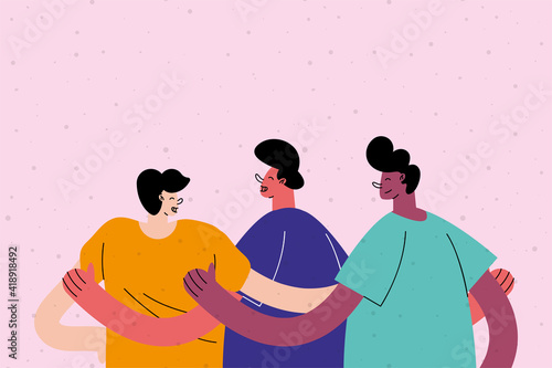 interracial men friends