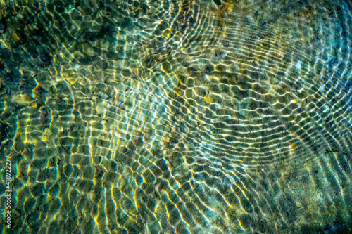 Ripples on clear water