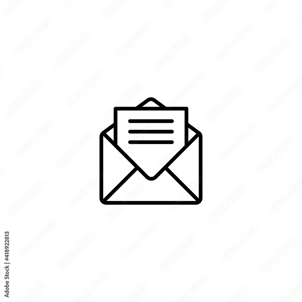 Mail icon, envelope icon vector for web, computer and mobile app Mail icon, envelope icon vector for web, computer and mobile app