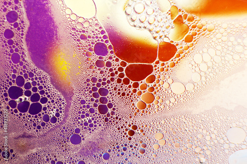 Foto abstract close-up colorful foam background