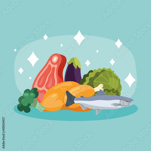 meat and vegetables