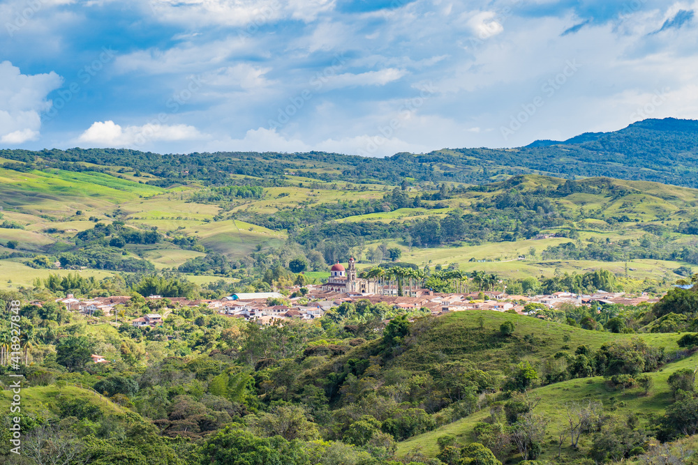 The village of Guadalupe, Santander, Colombia
