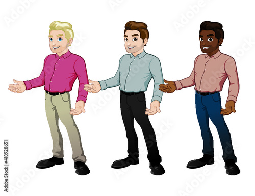 Vector editable man