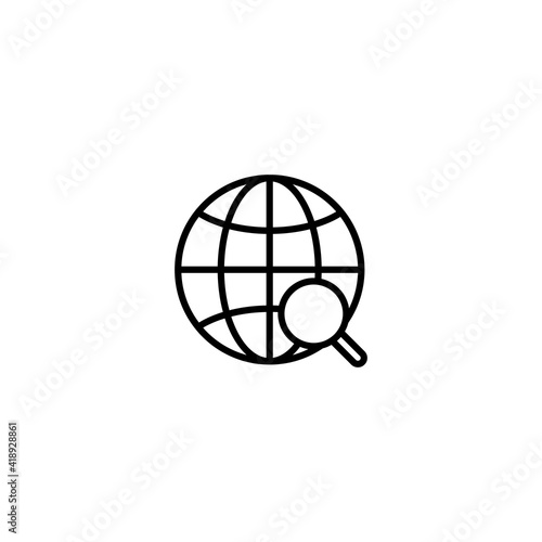 Web search icon vector for web, computer and mobile app