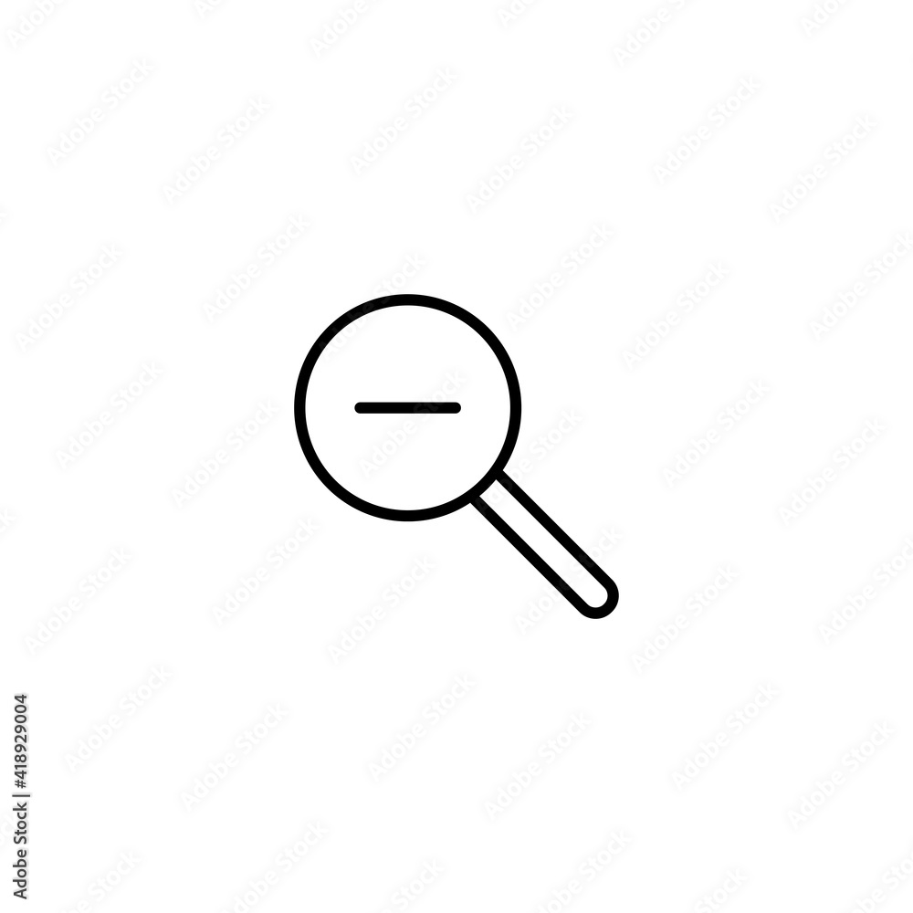 Zoom out icon vector for web, computer and mobile app Zoom out icon vector for web, computer and mobile app
