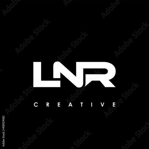LNR Letter Initial Logo Design Template Vector Illustration photo