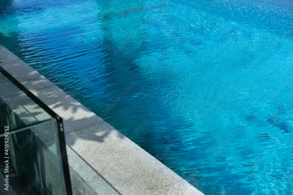 poolside in swimming pool 