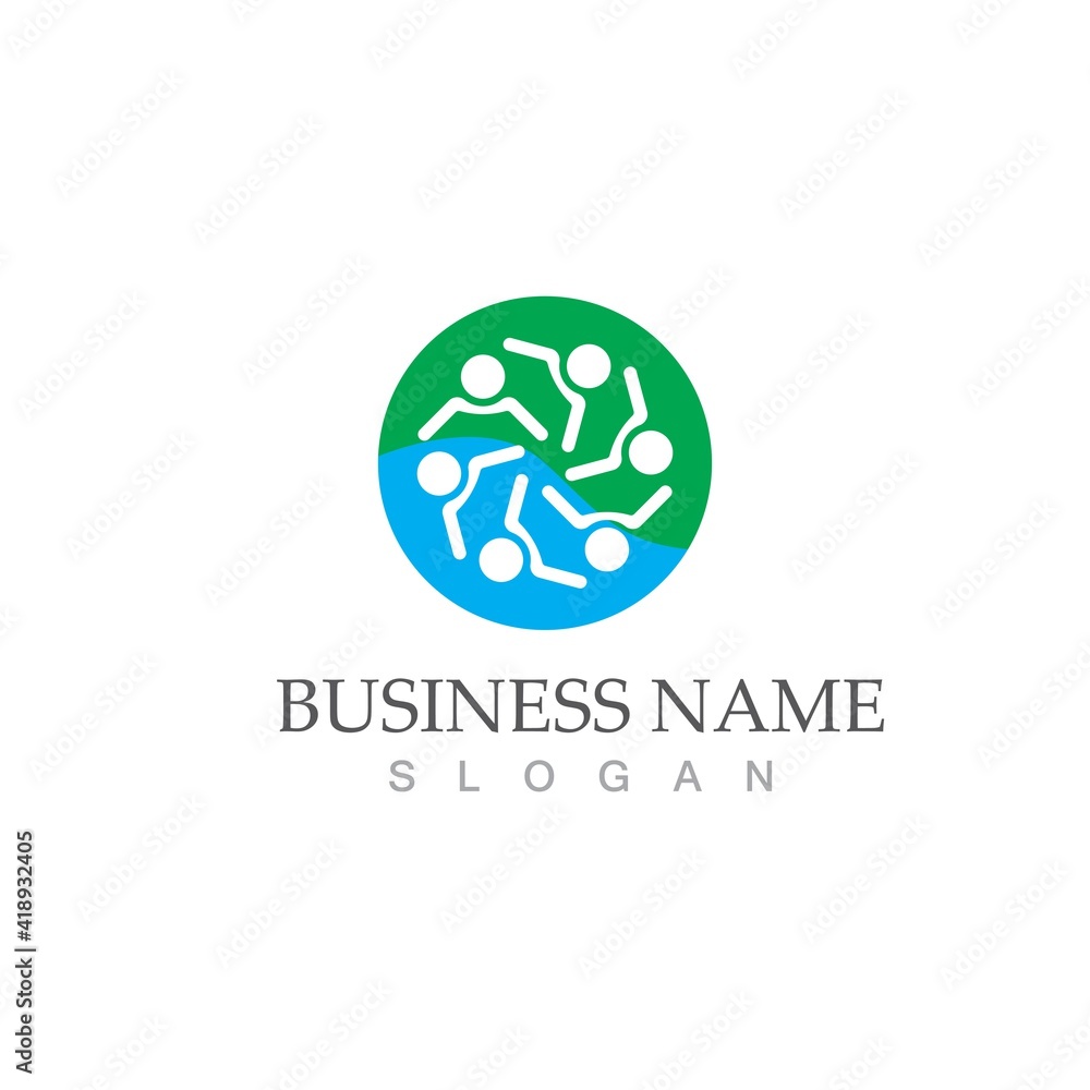 Community, network and social icon Community, network and social icon