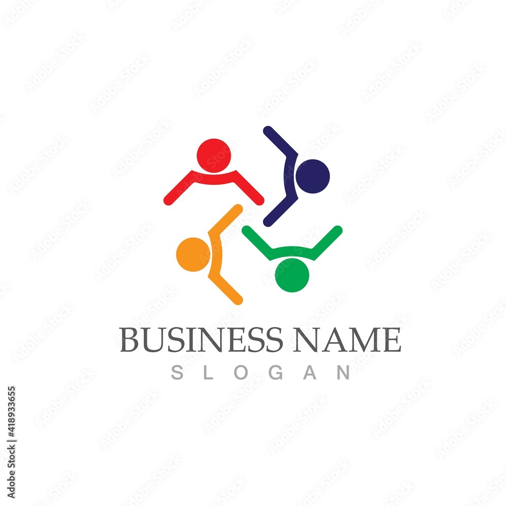 Community, network and social icon Community, network and social icon