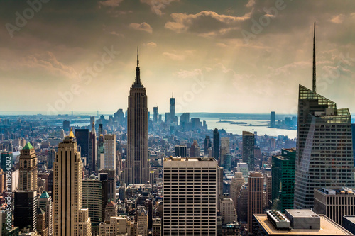 High rise buildings in Manhattan   New York.