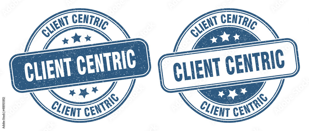 client centric stamp. client centric label. round grunge sign client centric stamp. client centric label. round grunge sign