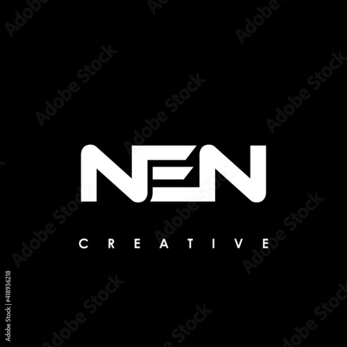 NEN Letter Initial Logo Design Template Vector Illustration photo