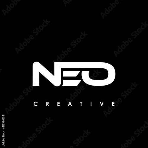 NEO Letter Initial Logo Design Template Vector Illustration photo