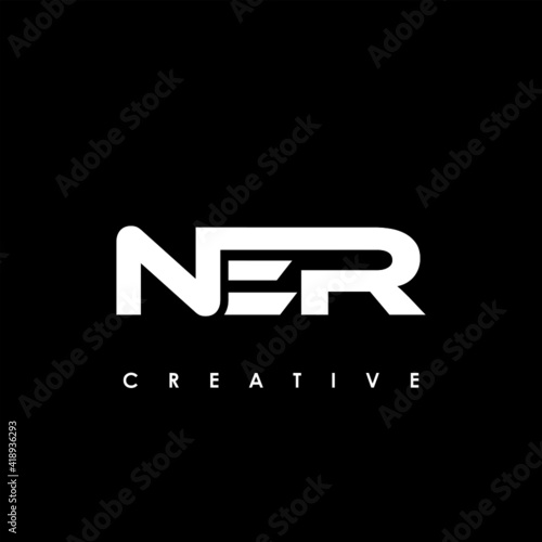 NER Letter Initial Logo Design Template Vector Illustration photo