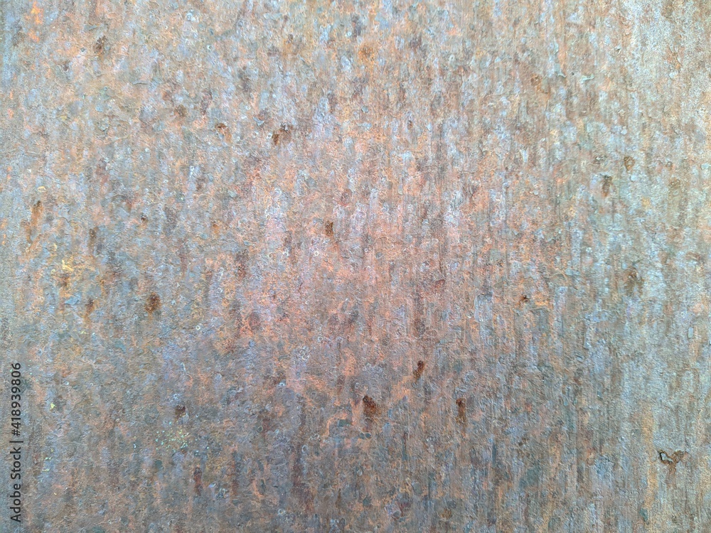 Colored rusty stained metal wall texture pattern Colored rusty stained metal wall texture pattern