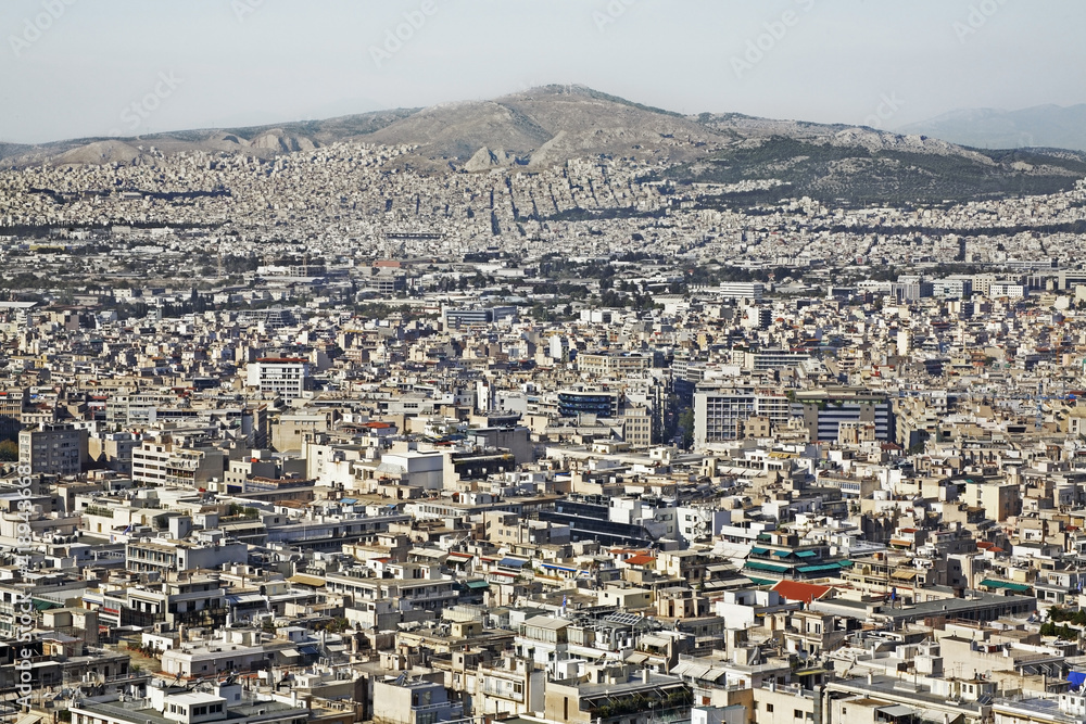 Panoramic view  of Athens. Greece