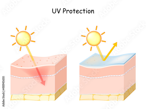 uv ray protection for sensitive skin with sunscreen lotion