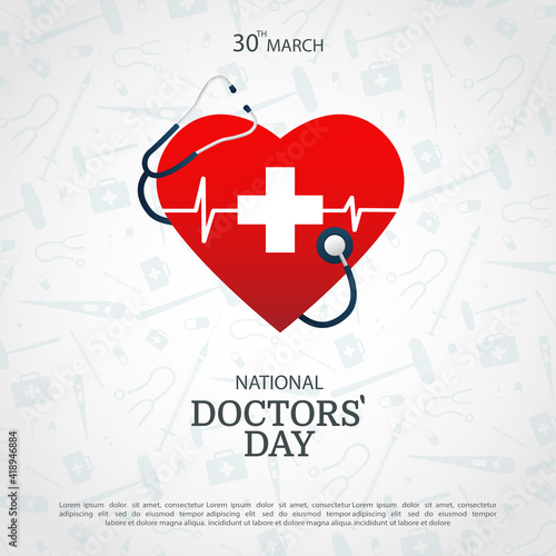 Vector Illustration of Doctor`s Day. For a poster, banner.
