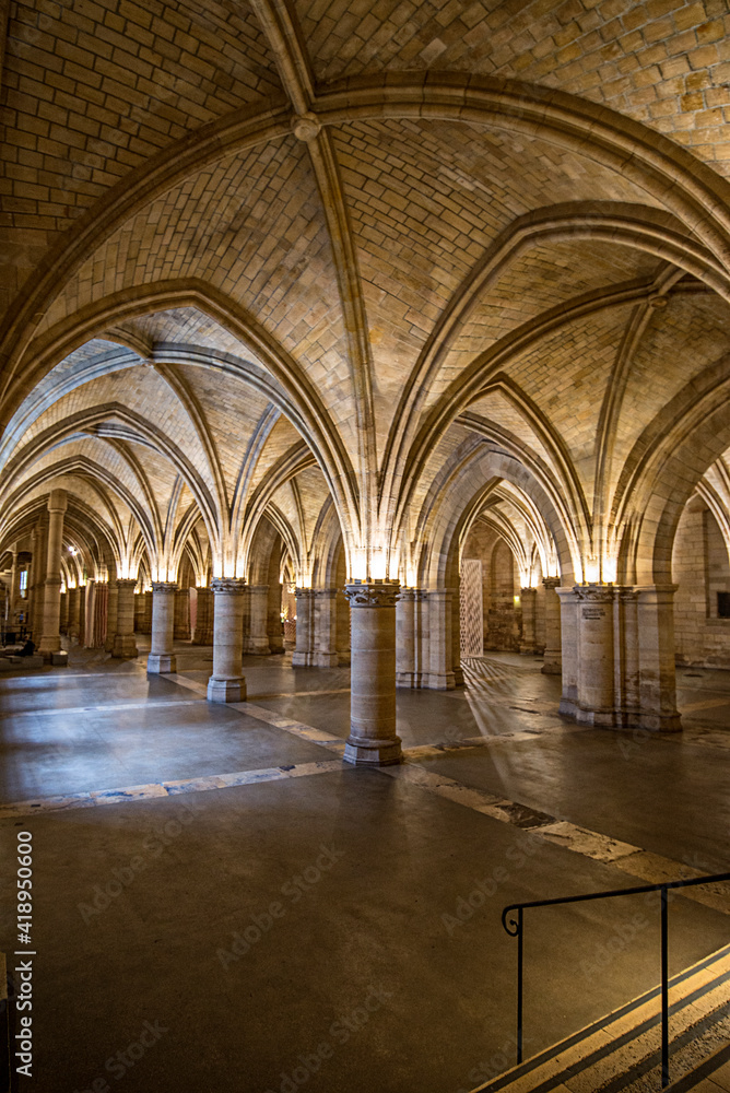 The Hall of the Guards, ancient prison in Conciergerie.