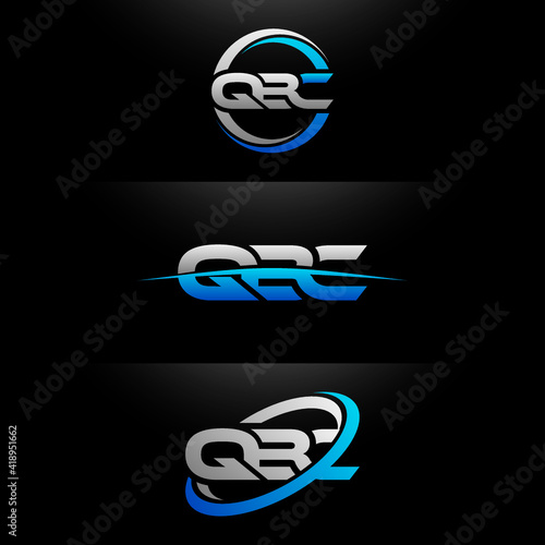 QBC Letter Initial Logo Design Template Vector Illustration