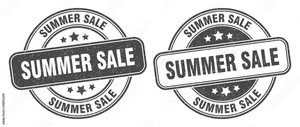 summer sale stamp. summer sale label. round grunge sign summer sale stamp. summer sale label. round grunge sign