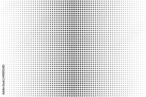 Halftone dot. Seamless pattern. Fade gradient. Background dots. Point noise texture. Overlay effect. Gradation opacity transition. Half tone polka. Pop art design. Dotted poka. Polkadot patern. Vector photo