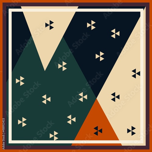 pattern of hijab motif design with abstract design. pastel color. Silk scarf pattern vector design inspiration