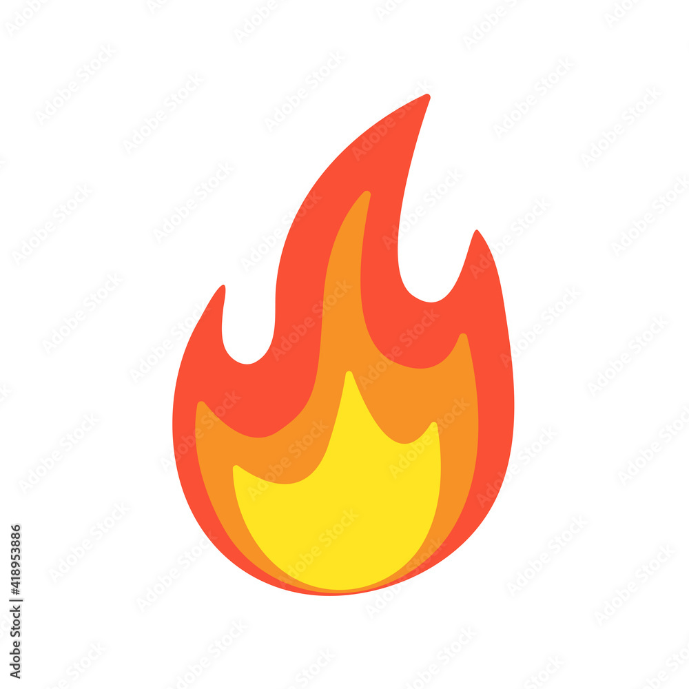Vector Collection of Flame. Simple fireball design Campfire and fire prevention ideas Vector Collection of Flame. Simple fireball design Campfire and fire prevention ideas