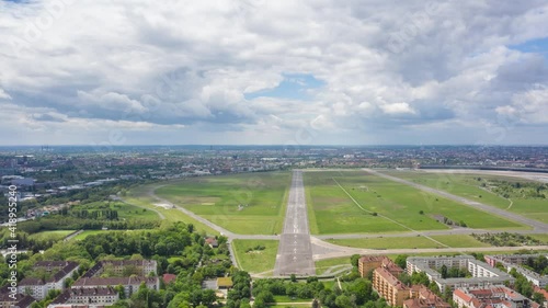 Amazing aerial time-lapse over Tempehofer Feld (Berlin Tempelhof Airport)