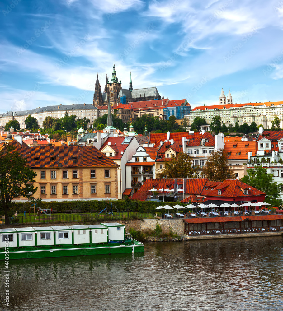 Panorama of the historical center of Prague