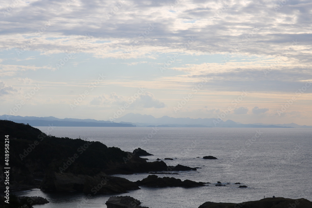 Shimane prefecture in winter, the sea