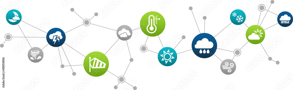 weather forecast / weather report vector illustration. Concept with icons related to weather forecasting, meteorology, climate reporting. weather forecast / weather report vector illustration. Concept with icons related to weather forecasting, meteorology, climate reporting.