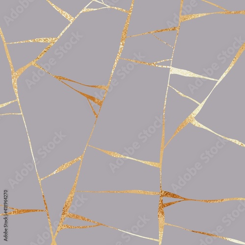 Kintsugi. Gold repair. Gold texture. Kintsugi texture for digital design.
