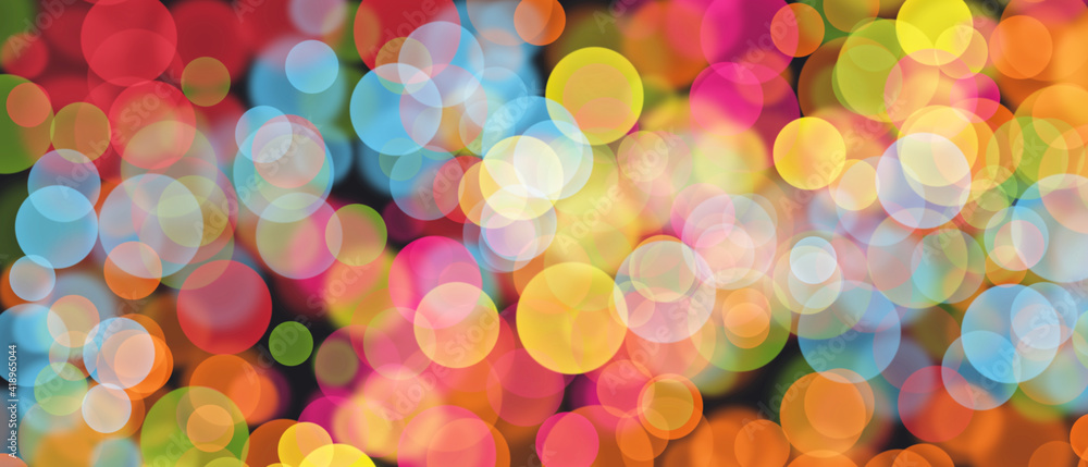 colorful bokeh background with a lot of color
