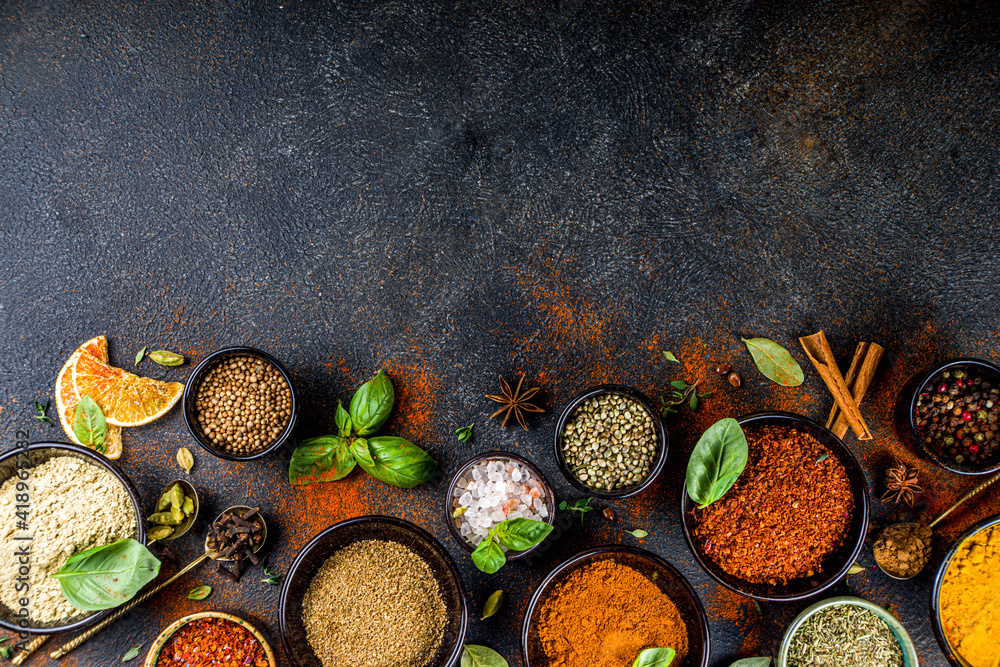 Set of Spices and herbs for cooking Set of Spices and herbs for cooking