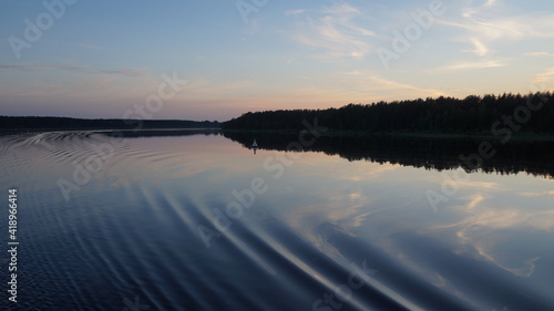 sunrise over lake