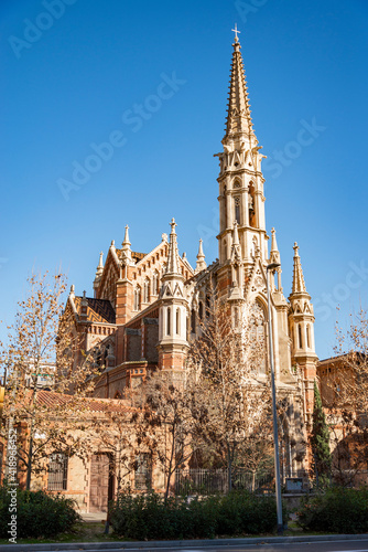 Church of St.Francis de Sales built: 1882-1885 . Barcelona. Spain.