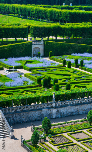French Gardens, Ecological gardening, Villandry Castle, Villandry, Indre-et-Loire Department, The Loire Valley, France, Europe