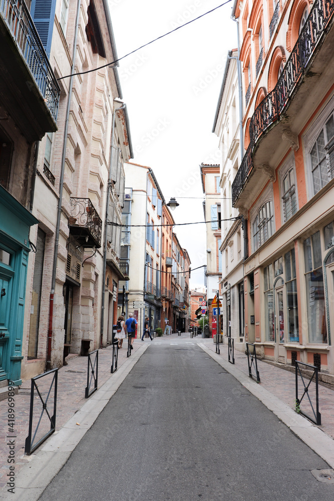street in the town - Montauban, France