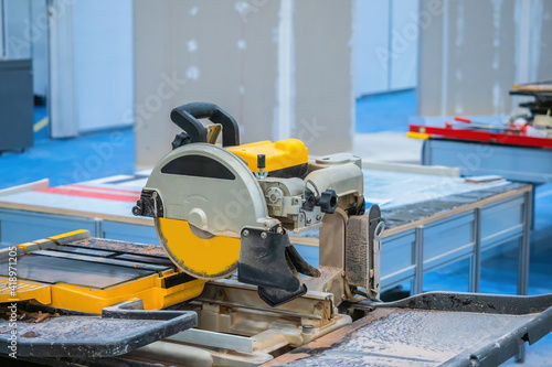 Circular saw in process. It...
