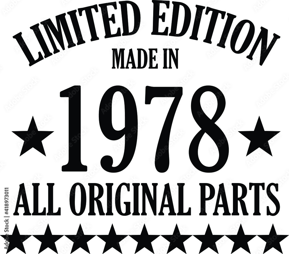 limited edition 1978 limited edition 1978