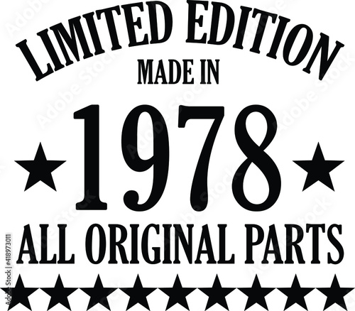 limited edition 1978