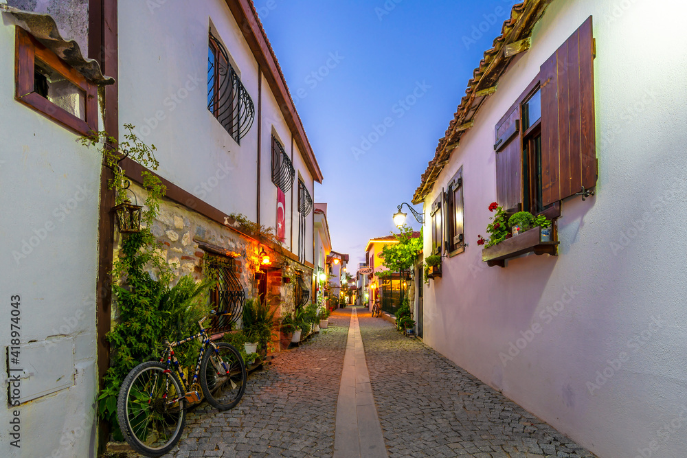 Sigacik Village street view. Sigacik is populer tourist attraction in Turkey. Sigacik Village street view. Sigacik is populer tourist attraction in Turkey.