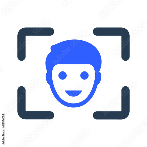 Camera face detection icon
