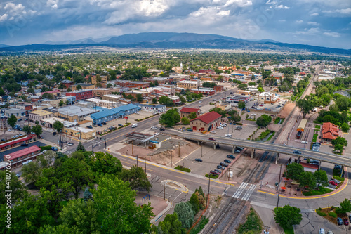 Aerial View of Canon, City in Colorado on the Arkansas River © Jacob