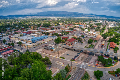 Aerial View of Canon, City in Colorado on the Arkansas River