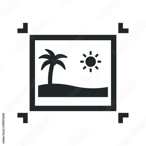 Crop image icon