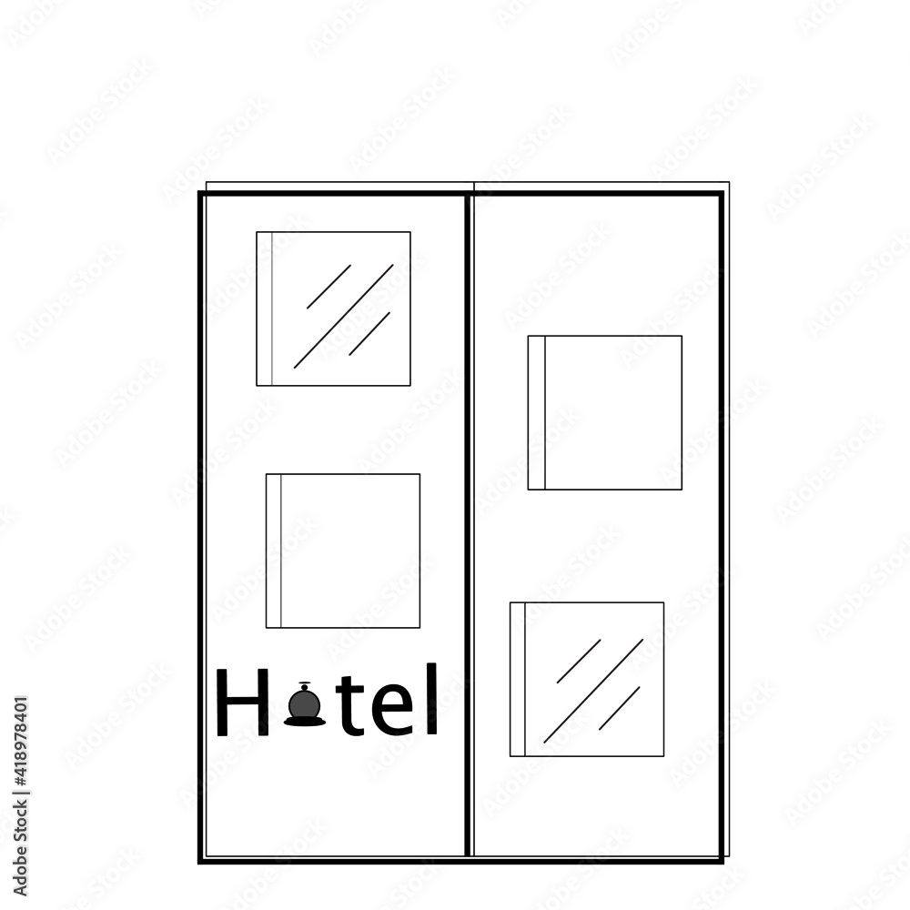 Hotel icon for emoji and illustration Hotel icon for emoji and illustration